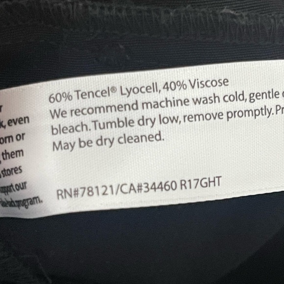 Eileen Fisher | Tencel Lyocell Crepe Jumpsuit Black Stretch Comfort Wide Leg - Picture 6 of 6